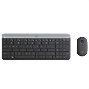 Combo   Teclado   y   Mouse   Inalámbricos   Slim   Logitech   MK470   Compacto   y   Silencioso