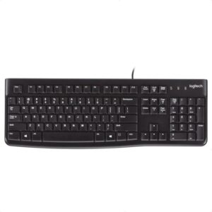 Teclado   con   Cable   Logitech   K120   Resistente   a   Salpicaduras   USB   Plug   and   Play